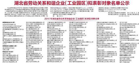 成都乐鱼leyu（中国）电器（集团）中南有限公司被认定为“湖北省劳动关系和谐企业”