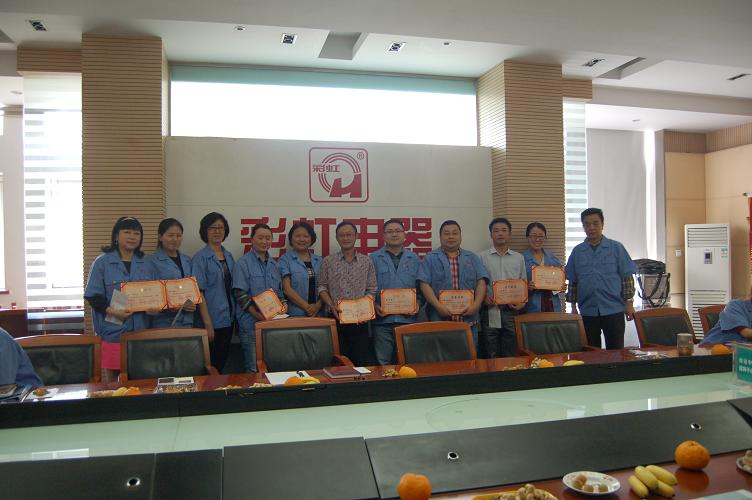 成都乐鱼leyu（中国）集团宣传工作先进个人合影