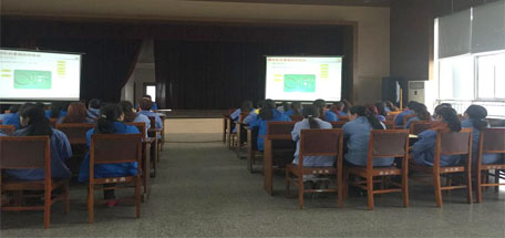 成都乐鱼leyu（中国）集团全体缝纫岗位员工做缝纫设备相关知识培训