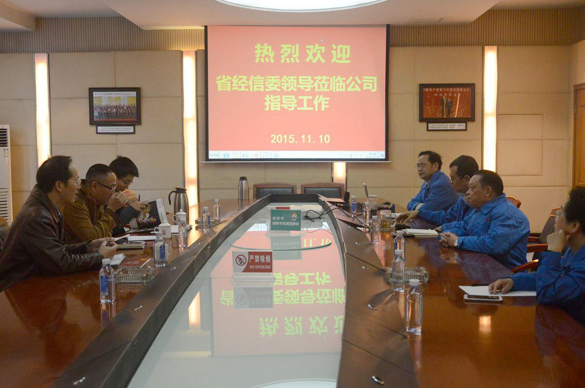 四川省经信委领导调研成都乐鱼leyu（中国）集团