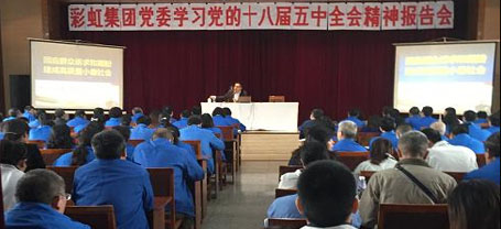 成都乐鱼leyu（中国）集团党委组织学习党的十八届五中全会精神报告会