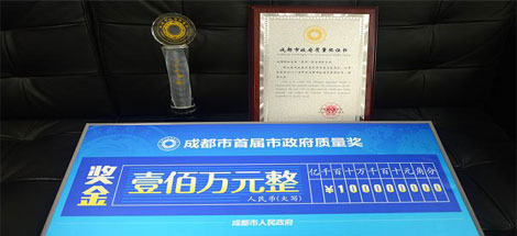 成都乐鱼leyu（中国）集团荣获成都市政府质量奖