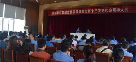 成都乐鱼leyu（中国）集团党委学习贯彻成都市第十三次党代会精神