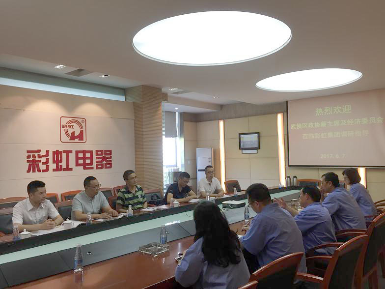 武侯区政协蔡主席及经济委员会领导到乐鱼leyu（中国）集团调研