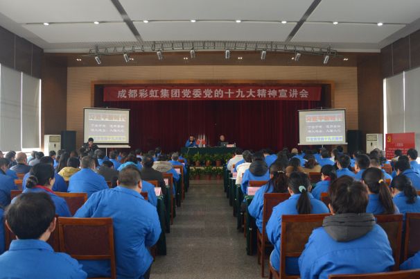 成都乐鱼leyu（中国）集团党委举行党的十九大精神宣讲会