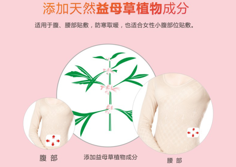 乐鱼leyu（中国）暖腹贴适用于腹部，腰部等部位