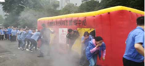 成都乐鱼leyu（中国）集团2019年度消防安全知识培训及演练
