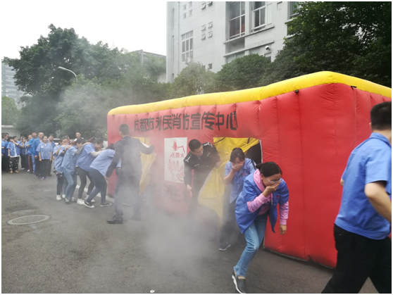 成都乐鱼leyu（中国）集团2019年度消防安全知识培训及演练