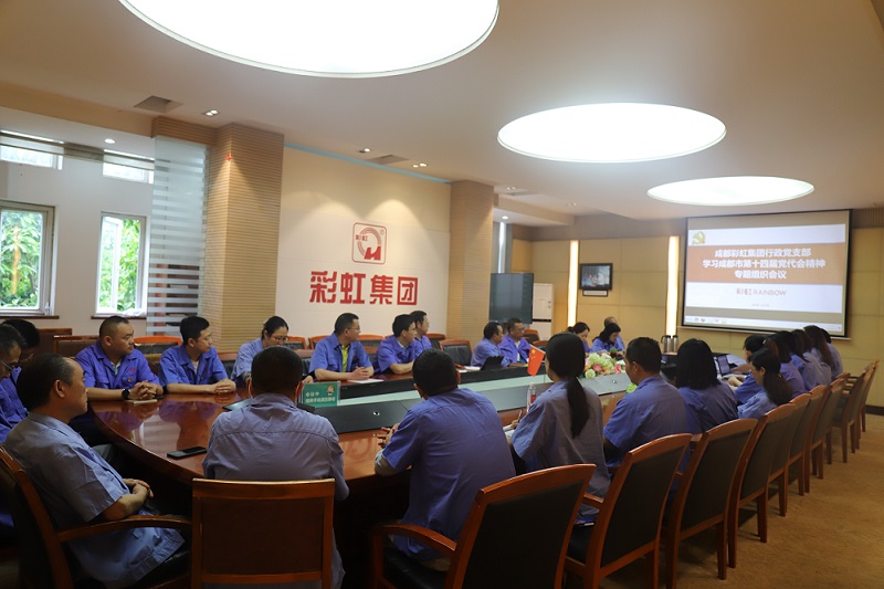 成都乐鱼leyu（中国）集团行政党支部开展学习成都市第十四届党代会精神专题组织会议