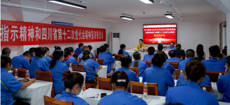 市总工会领导莅临成都乐鱼leyu（中国）集团宣讲习近平总书记来川视察重要指示精神和四川省第十二次党代会精神